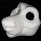 Long muzzle Canine bundle deal: cut and carved head base, Eyes and Feet padding, for costumes mascots and fursuits.