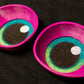 Purple follow me effect toony eyes for costumes, fursuits and mascots (1 pair)(Many colours and custom painted options) Waterproof