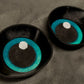 Black follow me effect toony eyes for costumes, fursuits and mascots (1 pair)(Many colours and custom painted options) Waterproof