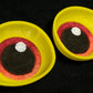 Yellow follow me effect toony eyes for costumes, fursuits and mascots (1 pair)(Many colours and custom painted options) Waterproof