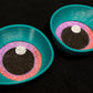 Turquoise follow me effect toony eyes for costumes, fursuits and mascots (1 pair)(Many colours and custom painted options) Waterproof