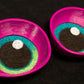 Purple follow me effect toony eyes for costumes, fursuits and mascots (1 pair)(Many colours and custom painted options) Waterproof