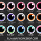 Large Grey Toony follow me eyes for costumes, fursuits and mascots, 1 pair (Many colours and custom painted options) Waterproof