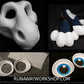 Angel dragon bundle deal: cut and carved head base, Eyes and Feet padding, for costumes mascots and fursuits.